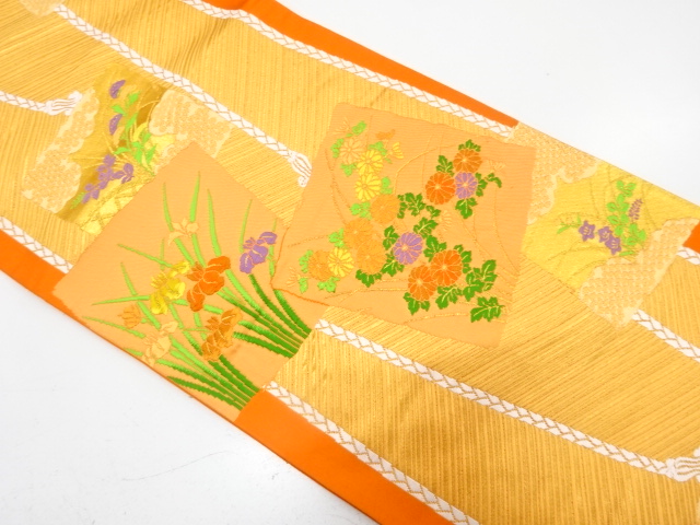 JAPANESE FUKURO OBI / WOVEN SHIKISHI PATTERN